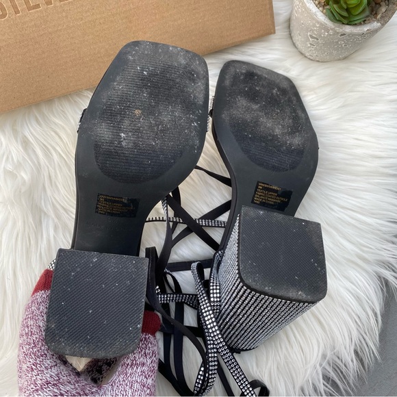 Steve Madden Wrap Rhinestone Heels - Picture 3 of 5